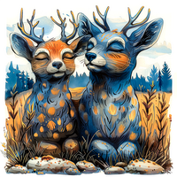 Садовые фигурки оленей