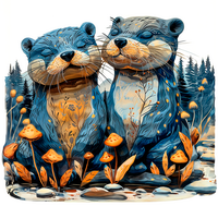 Садовые фигурки выдр