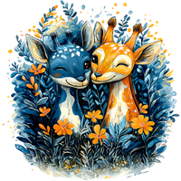 Садовые фигурки жирафов