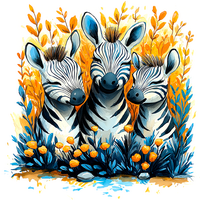 Садовые фигурки зебр