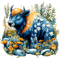 Садовые фигурки бизонов