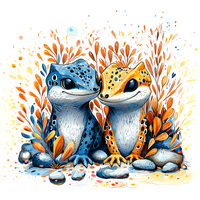 Садовые фигурки ящериц