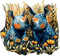 Садовые фигурки носорогов