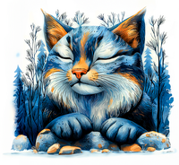 Садовые фигурки рыси